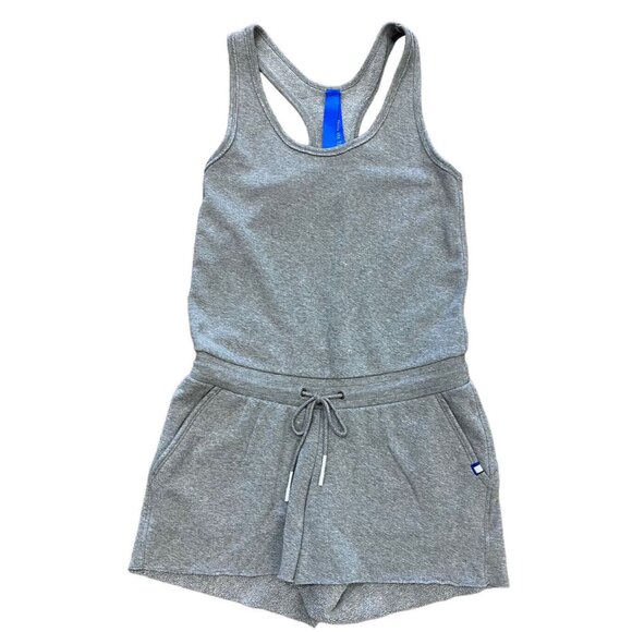 Kit & Ace Romper sz 2 women raglan fleece sweatshirt gray grey cotton cashmere - Picture 2 of 6